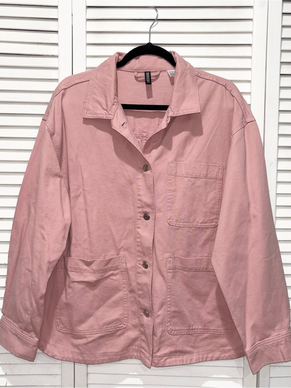 H&M Women's Pink Utility Jacket NWT
